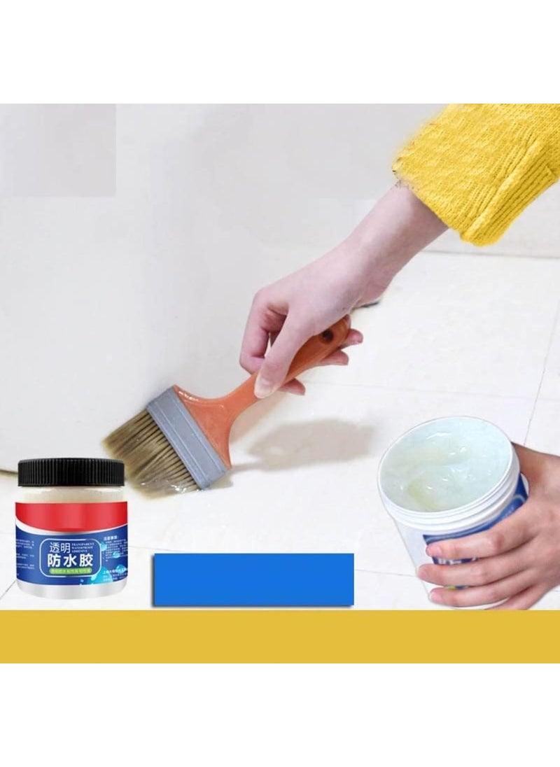WOGG WOGG Transparent Waterproof Glue 300g with Brush Leakage Protection Outdoor Bathroom Wall Tile Window Roof AntiLeakage Agent Sealant Glue Roof Sealant Waterproof Gel Pack of 1  - Image 5