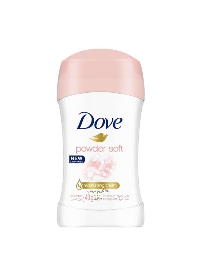 Dove Stick (Powder Soft) Antiperspirants 40g - Image 1