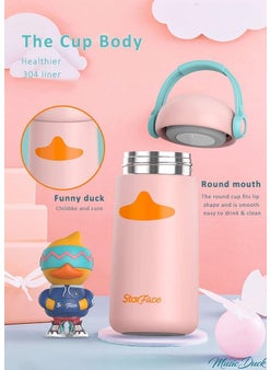 StarAndDaisy StarAndDaisy Smart Kids School Water Bottle SUS Insulated Thermos (Starface-3 Blue)  - Image 3