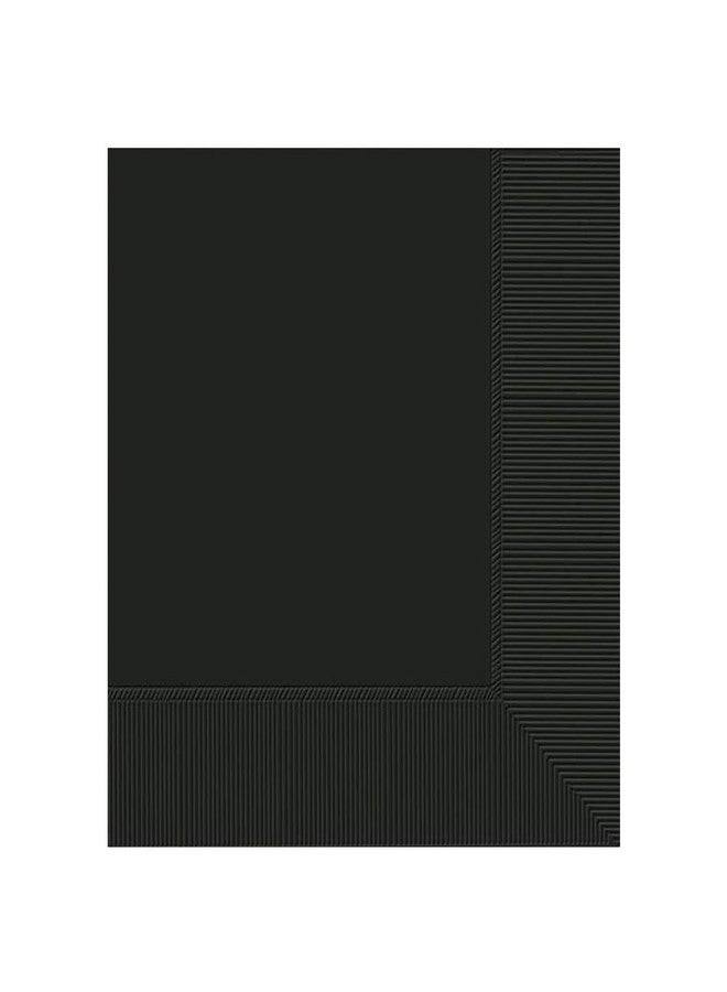 WeddingStar Jet Black 3-Ply Beverage Napkins - 5" x 5" Pack of 40 ,Party Supply - Image 1