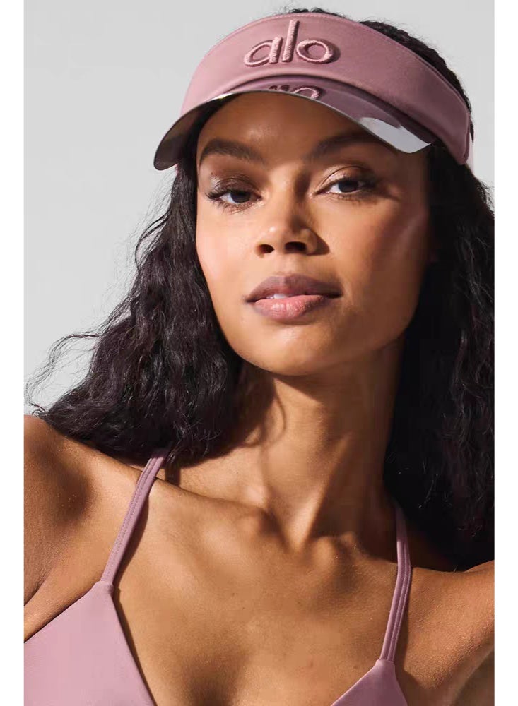 alo Alo Yoga Sun Visor Hat for Outdoor Sports, Tennis, Golf, and UV Protection with Built-in Mesh Sweatband - Image 2