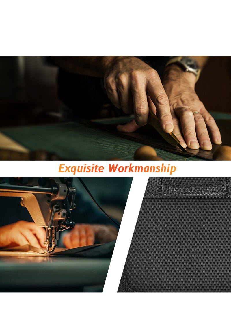 ELLAGECASE حافظة عمودية عالمية (حجم XL) - جودة ممتازة، أنيقة ومريحة، تصميم مدمج ولكنه واسع، إغلاق مريح، فتحة بطاقة مع حماية رقمية - Image 3