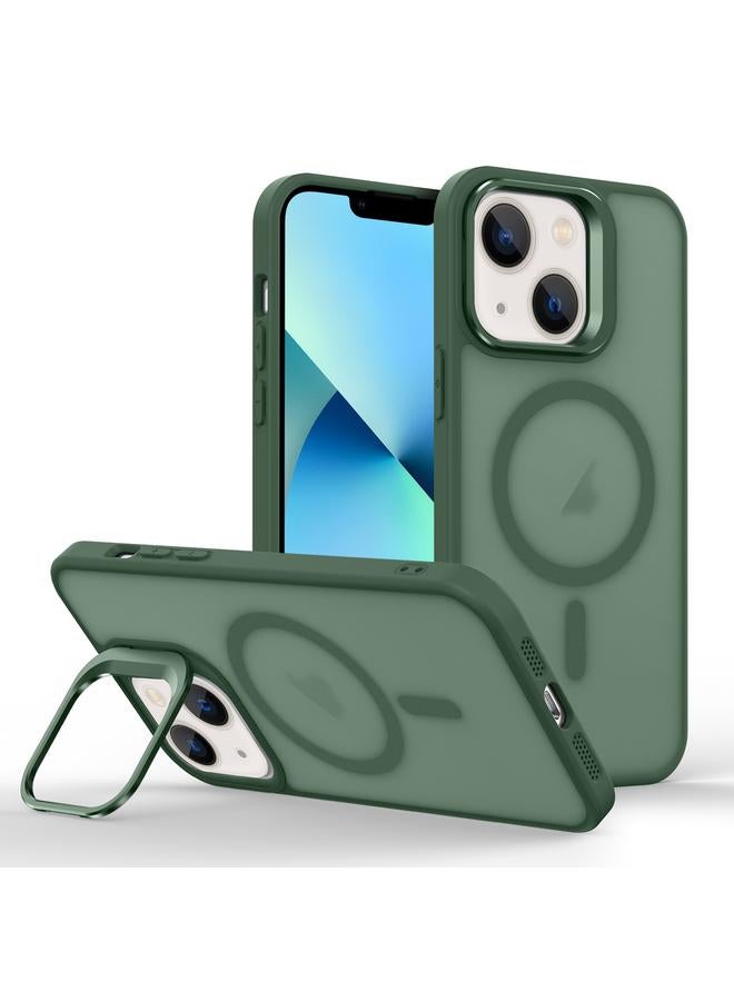 Zaboon Case For iPhone 13 mini Skin Feel Lens Holder Magsafe Phone Case - Image 1