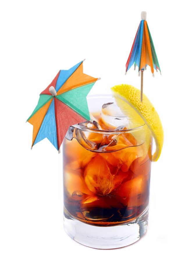 BLUETOP BLUE TOP Cocktail Umbrella Parasol Picks 4 Inch Pack 50pcs,Drink Umbrella Toothpicks for Drink&Food, Decorative toothpicks for Children's Day Party,Hotel, Restaurant,Tiki Bar,Hawaiian Party,Labor Day - Image 5