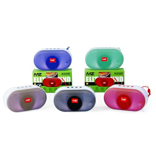 MZ M403SP (Portable Bluetooth Speaker) Dynamic Thunder Sound with High Bass 5 W Bluetooth Speaker (Multicolor, Stereo Channel) - Image 1
