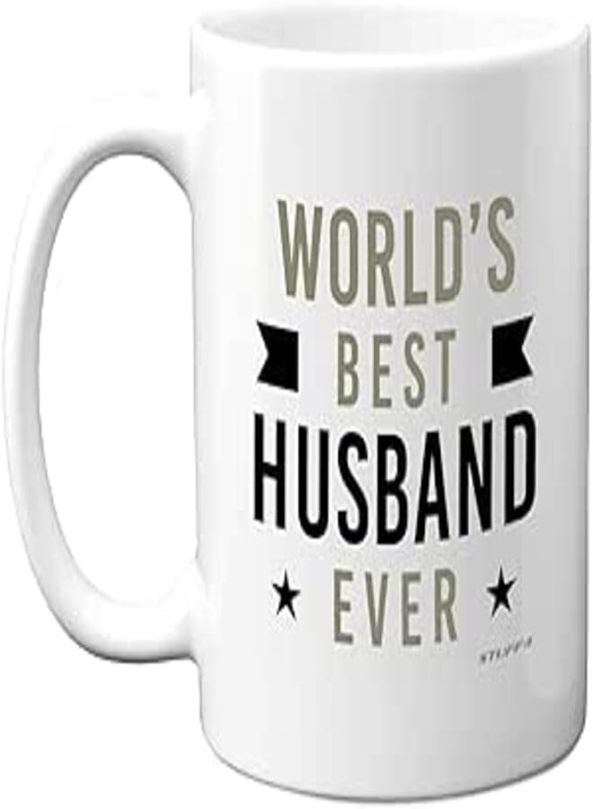 Worlds Best Husband Ever Mug - Gifts for Husband from Wife, Special Mugs for Him, Birthday Christmas Wedding Anniversary Presents for Husband, 11oz Ceramic Dishwasher Microwave Safe Mug - Made in UK