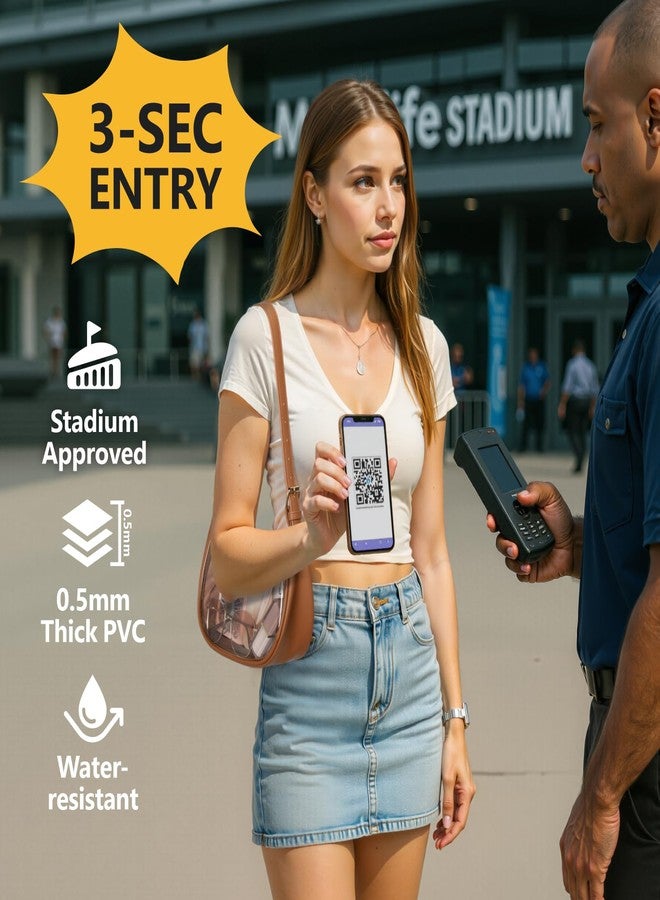 PACKISM Clear Shoulder Bags for Women 9x6x3 - Clear Bag for Stadium Events, PVC Leather Handbag Transparent Bag with 11-14 Inch Adjustable Short Strap, Perfect for Sport Events Concert Daily, Brown - Image 2