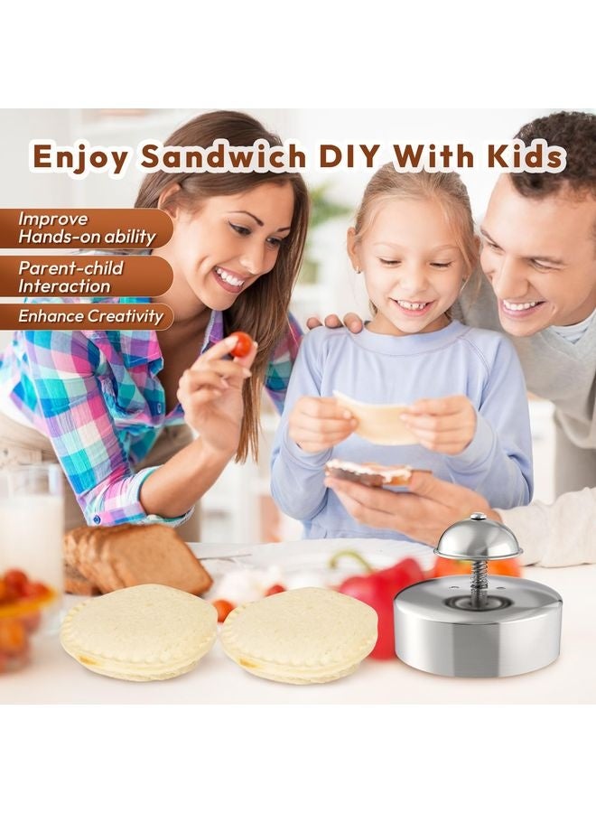 HOMESTAR Sandwich Cutter, Sandwich Cutter and Sealer, Sandwich Maker, Peanut Butter and Jelly Sandwiches Tool/PBJ Cutter, Sandwich Maker for Kids, for Thanksgiving/Christmas Day - Image 2