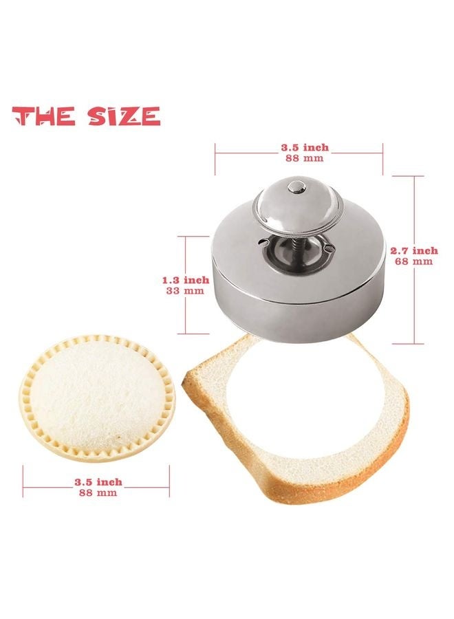 HOMESTAR Sandwich Cutter, Sandwich Cutter and Sealer, Sandwich Maker, Peanut Butter and Jelly Sandwiches Tool/PBJ Cutter, Sandwich Maker for Kids, for Thanksgiving/Christmas Day - Image 3