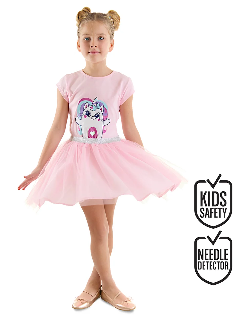 دينوكيدس فستان تول وردي لطيف للقطة فتاة