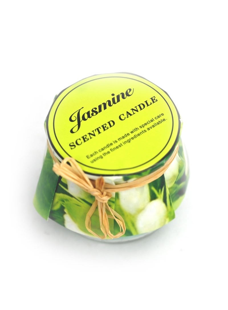 شمعة برائحة الياسمين - علاج عطري فاخر بأناقة زهرية - Image 1