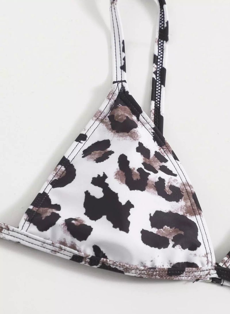 Generic Leopard Triangle Thong Bikini Swimsuit - Image 4