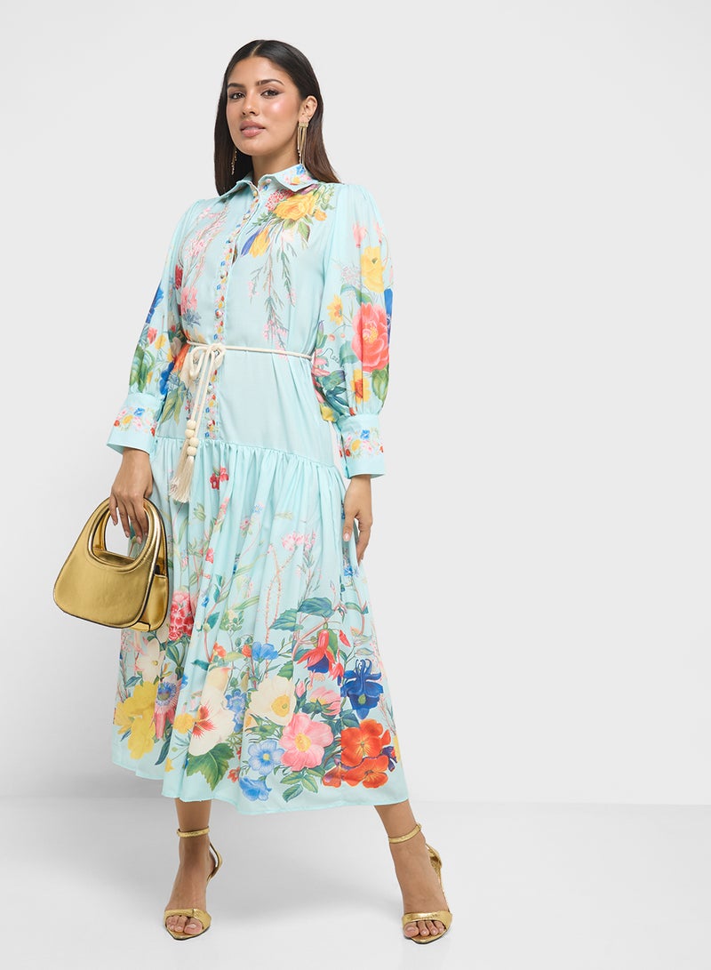 Khizana Floral Print Dress - Image 4