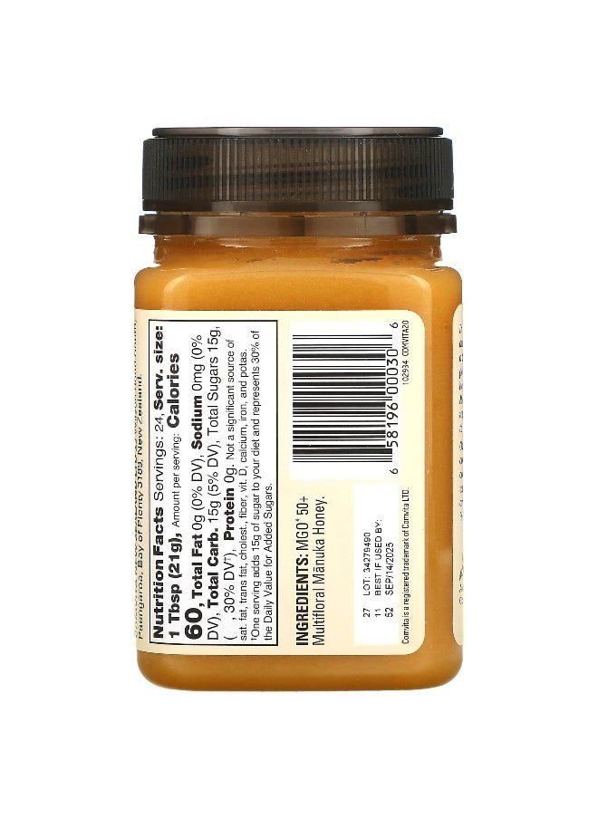 Comvita Comvita, Multifloral Manuka Honey, MGO 50+, 17.6 oz (500 g)  - Image 2
