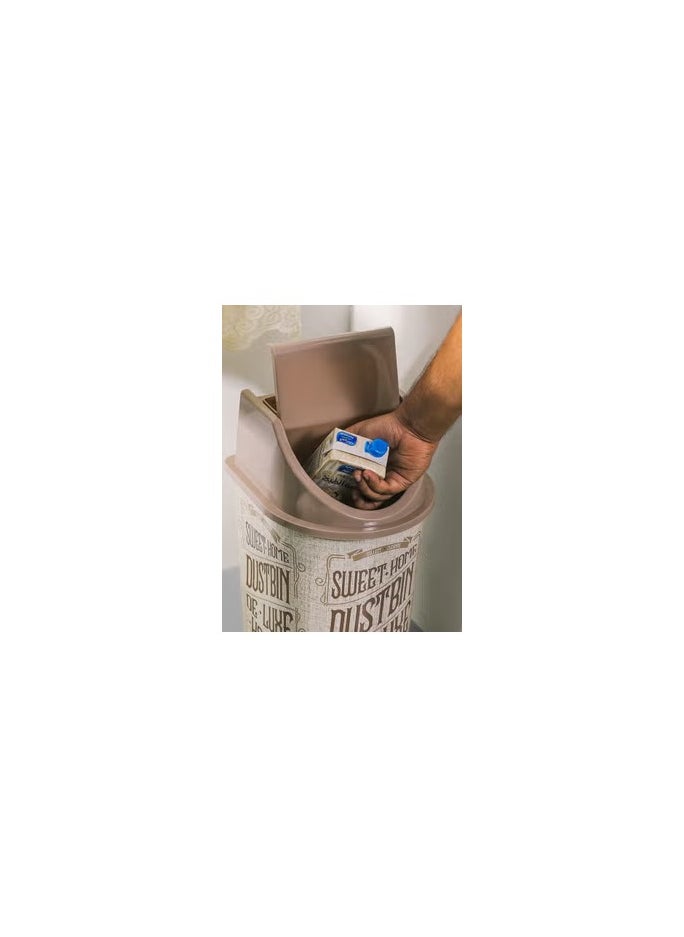 DELCASA Plastic Dustbin With Lid Multicolor Multicolour 2000ml  - Image 4