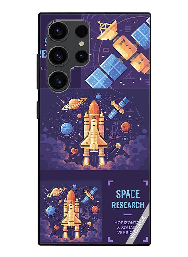 VR CREATIVE Protective Case Cover For Samsung Galaxy S23 Ultra 5G Space Research Design Multicolour - Image 1