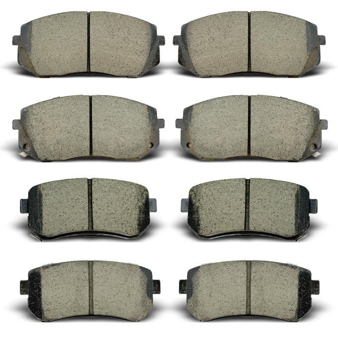 Ceramic Front Rear Brake Pads Compatible With 20112016 Hyundai Tucson Kia Sportage