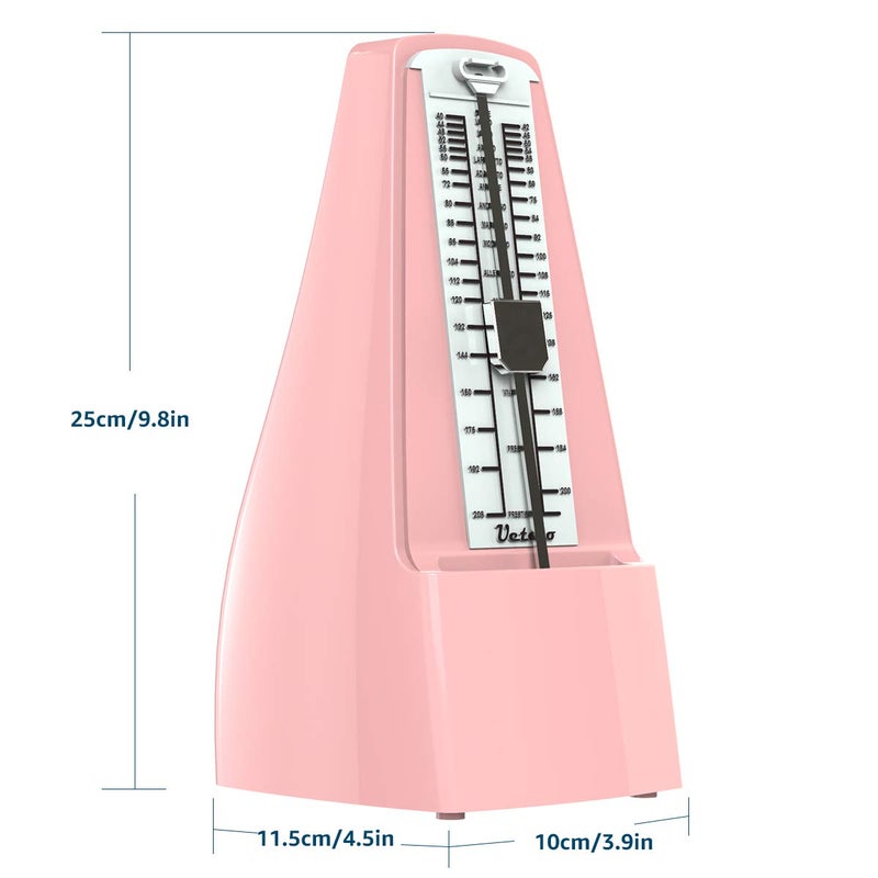 Ueteto Mechanical Metronome Loud Sound Piano Drum Violin Guitar Saxophone Pink - Image 5