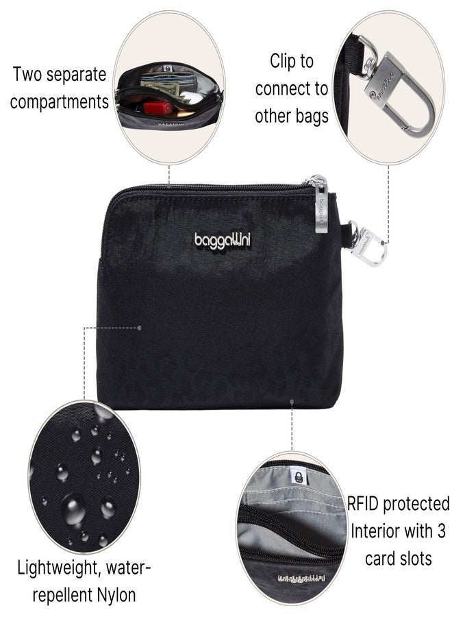 Baggallini On the Go Daily RFID Pouch - Lightweight 7"x5" Travel Essential RFID Wallet - Image 3