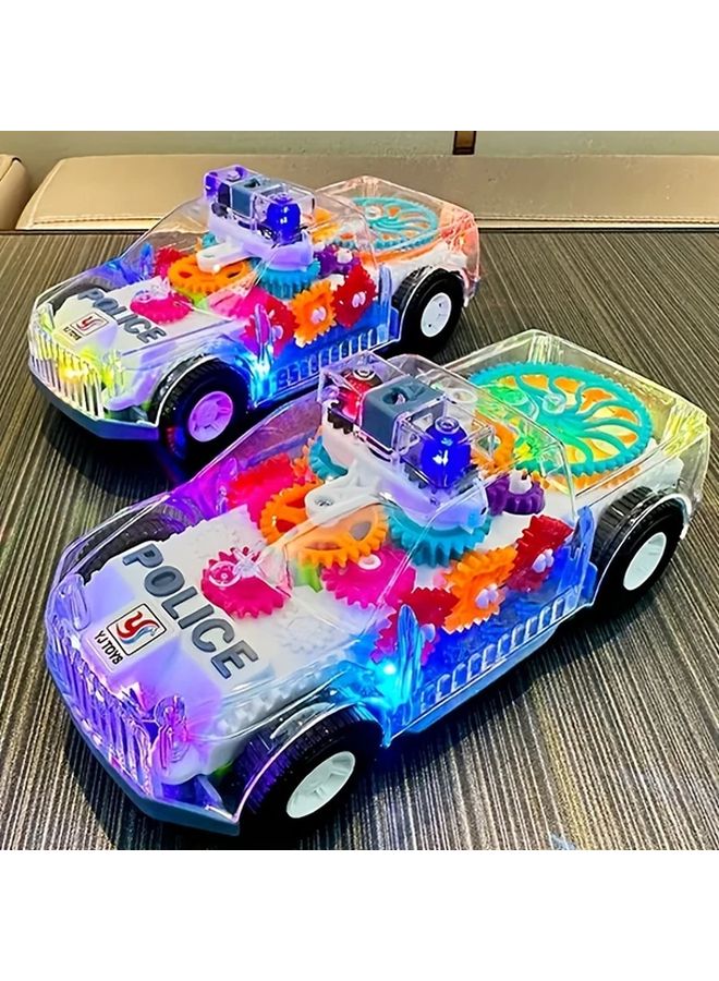 عربة أطفال شريرة كهربائية شفافة مع أضواء وأصوات وتحكم عن بعد - Image 4