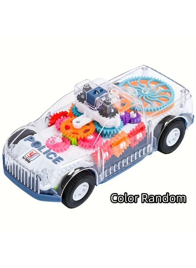 عربة أطفال شريرة كهربائية شفافة مع أضواء وأصوات وتحكم عن بعد - Image 1