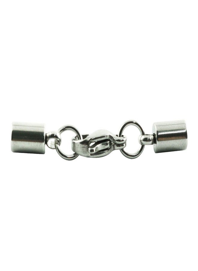 Tegg Leather Cord End Cap 10PCS 3mm Stainless Steel End Caps with Lobster Clasps for Jewelry Making and DIY Craft - Image 4