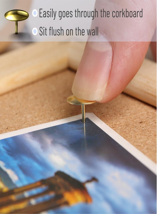 Mr. Pen Gold Flat Thumb Tacks, 500 Pack, Metal Push Pins for Bulletin Board - Image 4
