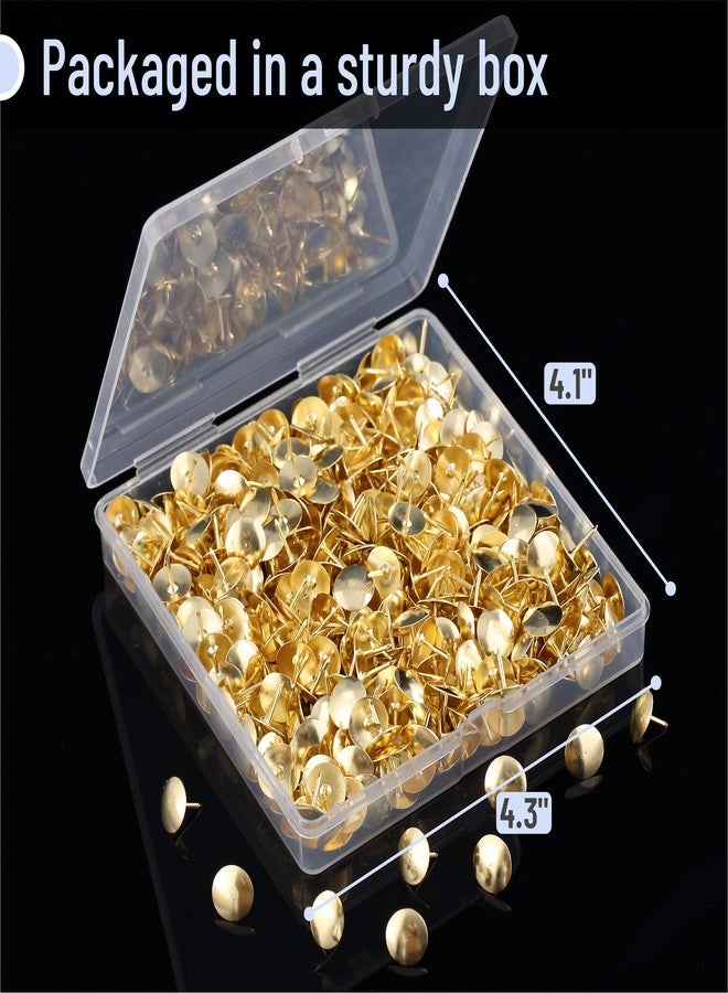 Mr. Pen Gold Flat Thumb Tacks, 500 Pack, Metal Push Pins for Bulletin Board - Image 5