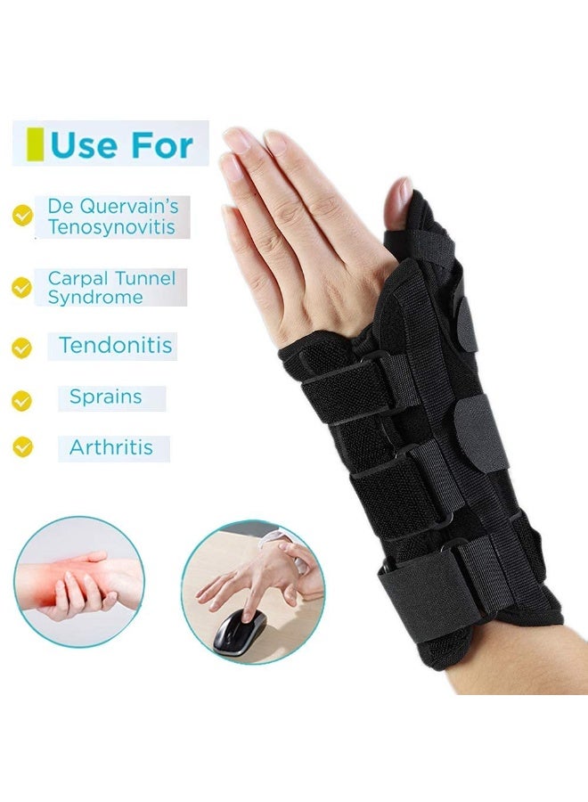 Thumb Wrist Brace with Protective Splint – Aluminum Support for Pain Relief & Stabilization – XL Size - Image 2