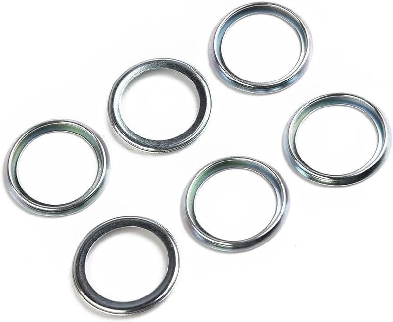 6 Pack 16mm ID 21mm OD Oil Drain Crush Washer Set Gasket Replacement - Image 1