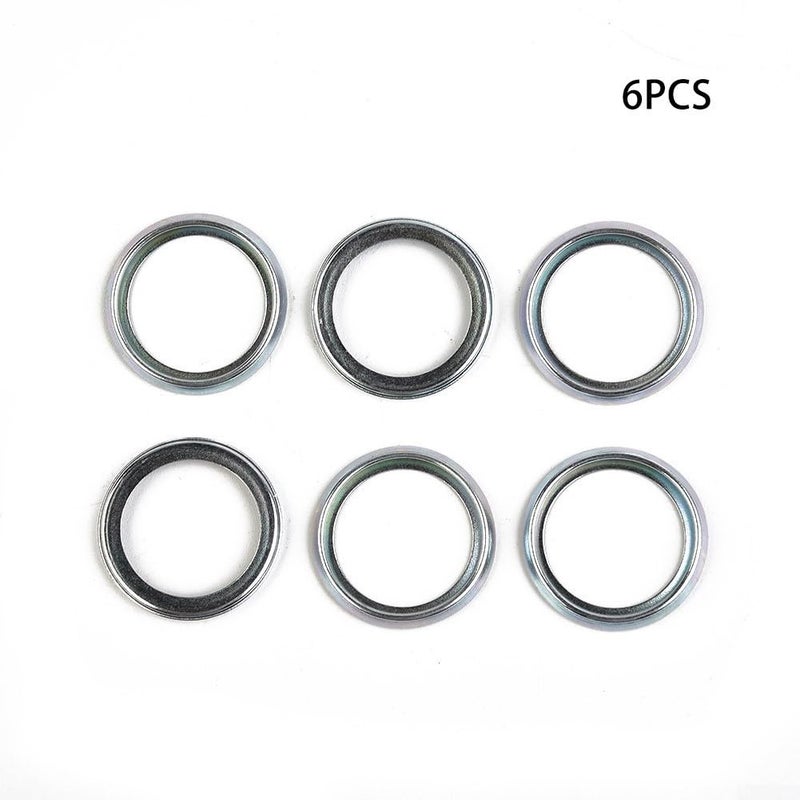6 Pack 16mm ID 21mm OD Oil Drain Crush Washer Set Gasket Replacement - Image 3