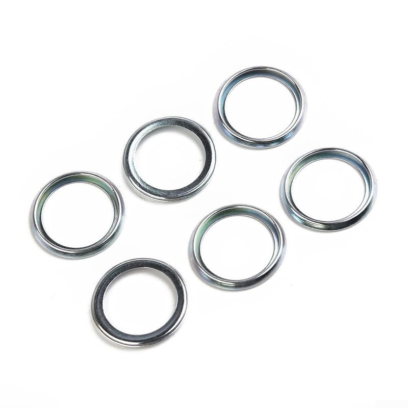 6 Pack 16mm ID 21mm OD Oil Drain Crush Washer Set Gasket Replacement - Image 2