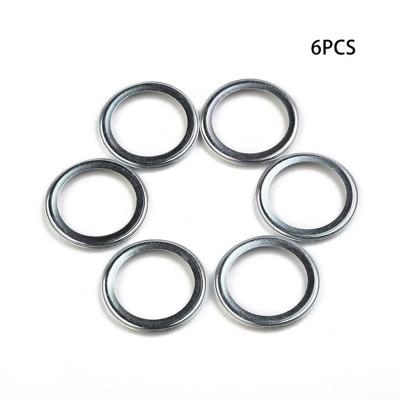 6 Pack 16mm ID 21mm OD Oil Drain Crush Washer Set Gasket Replacement - Image 5