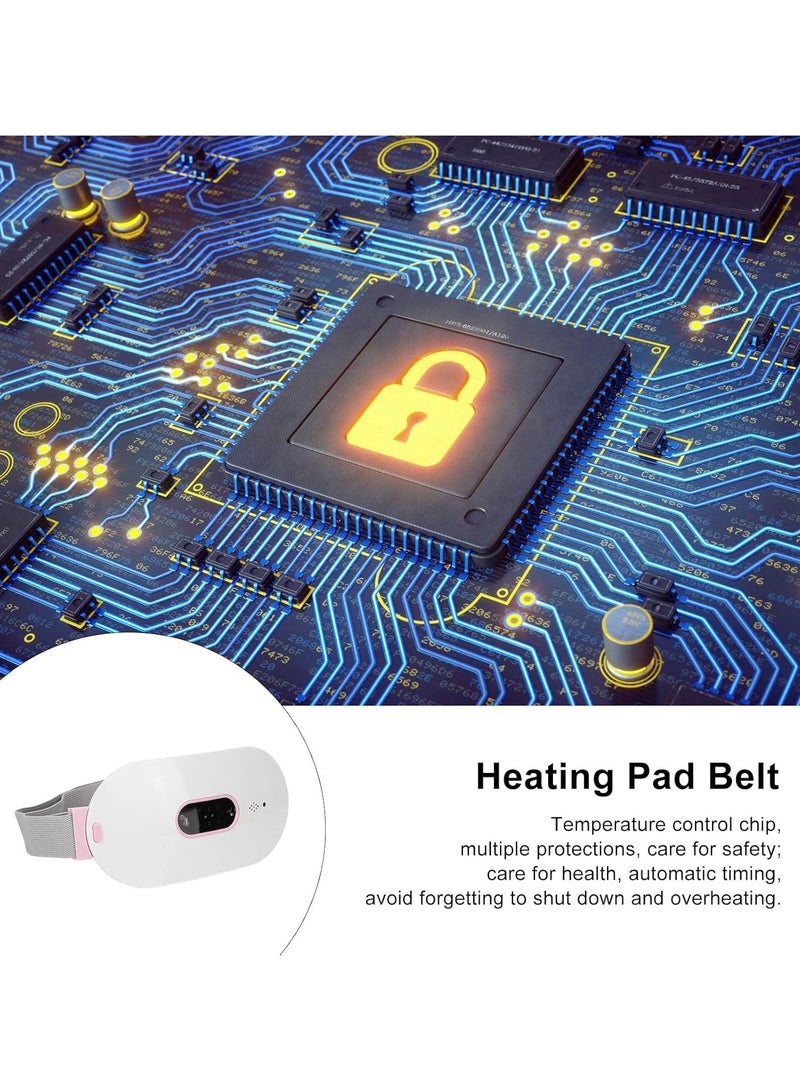 SOLARAE Massage Heating Pad, Smart Safety Portable Quick Warming 90% Large Area Fever Heating Pad Belt for Girls & Women - Image 4