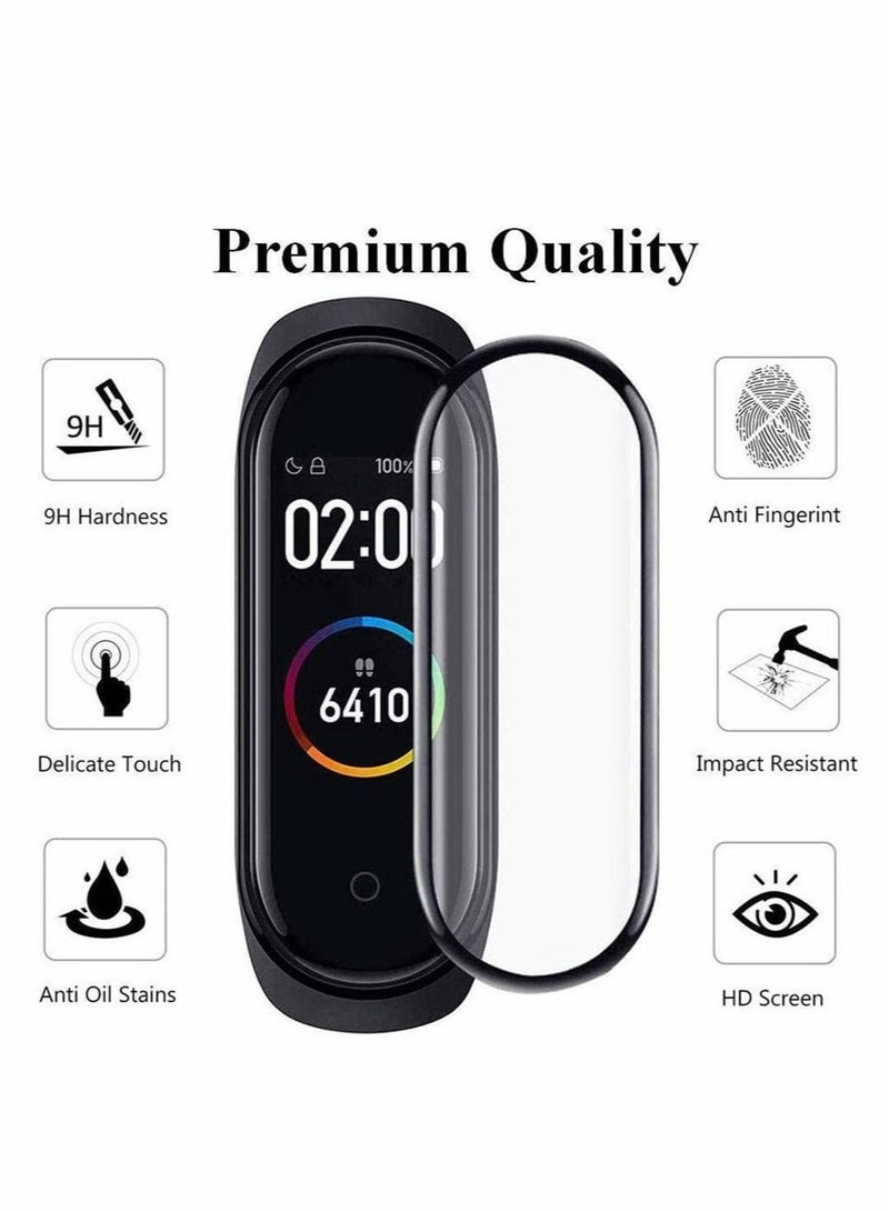 Captaintech Protective film, Compatible with Xiaomi Mi Smart Band 6, Full Cover/Bubble Free/Touch Sensitive/Anti-Scratch/Not Glass Film(4PCS) - Image 4