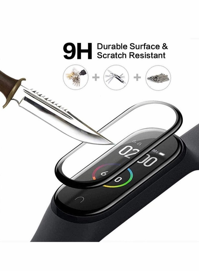 Captaintech Protective film, Compatible with Xiaomi Mi Smart Band 6, Full Cover/Bubble Free/Touch Sensitive/Anti-Scratch/Not Glass Film(4PCS) - Image 2