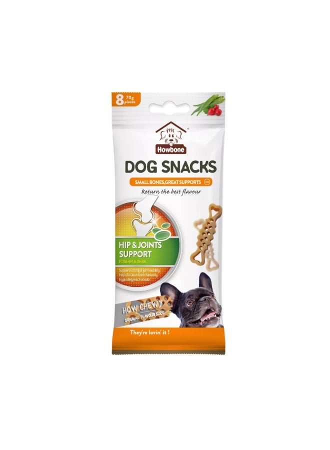 Howbone How Chewy Dog Snack Treats  - Slice Hip & Joint Support 8pcs/Pack (70g) - Image 1
