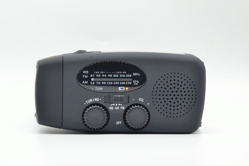 Hand Crank Solar Rechargeable Radio Mini Emergency Radio With Lighting Function - Image 1