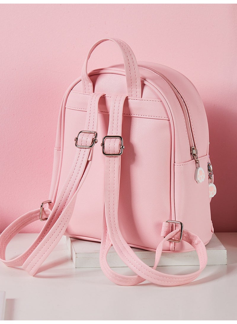 Girls' backpacks, cute cartoon cats, sequined children's backpacks, suitable for girls to travel, backpacks - Image 2