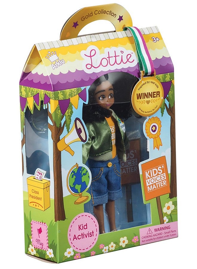 Lottie Kid Activist Doll | Cute Black Dolls For Girls & Boys Outfit | Doll On A Mission! | For 6 Year Old And Up! Cute Black Doll Inspired By Real-Life Kid Activist, Mari Copeny. Wears - Image 3