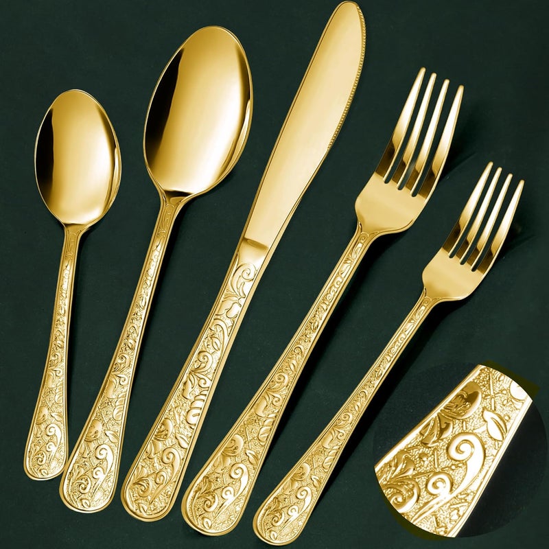 Meythway Silverware Set of Gold 40PCs - Image 1
