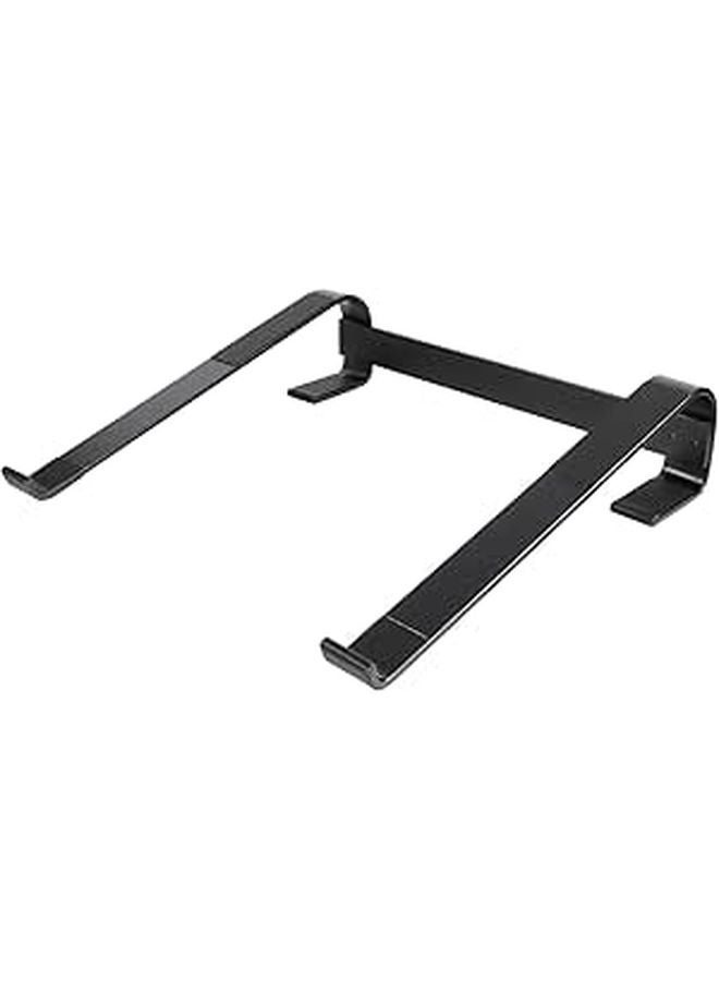 Portable Folding Aluminum Alloy Laptop Stand With Cooling Vent For Desk Use Black - Image 1