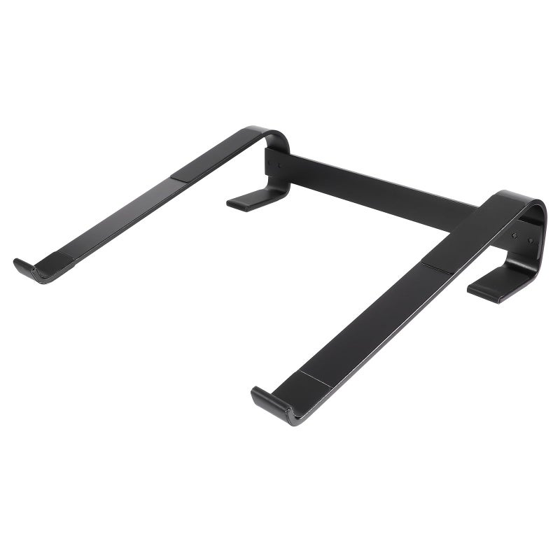 Portable Folding Aluminum Alloy Laptop Stand With Cooling Vent For Desk Use Black - Image 2