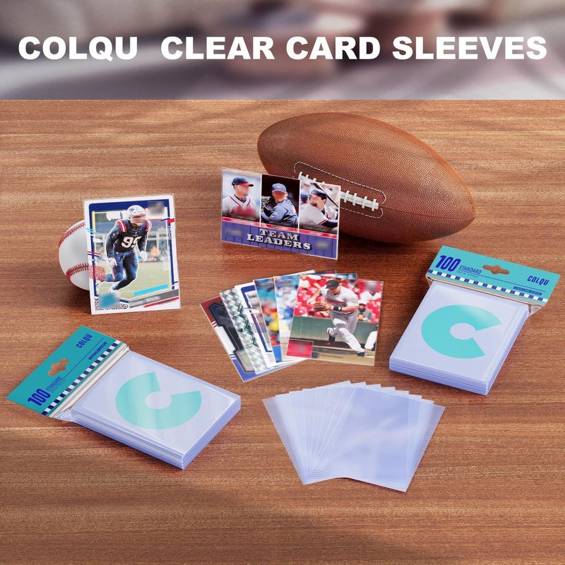 COLQU 10000ct Clear Card Sleeves for Trading Cards, Soft Baseball Sports Card Sleeves, Soft Plastic Protector Fit for MTG Game Standard Cards - Image 2