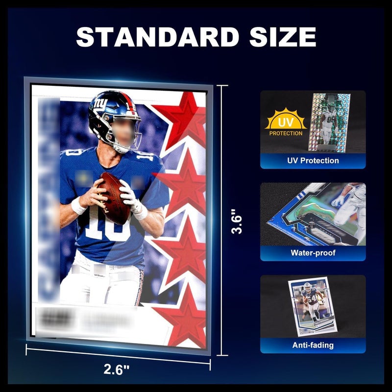 COLQU 10000ct Clear Card Sleeves for Trading Cards, Soft Baseball Sports Card Sleeves, Soft Plastic Protector Fit for MTG Game Standard Cards - Image 4