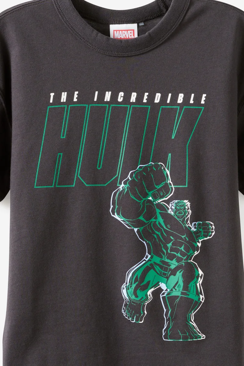 Cotton On The Hulk Marvel Drop Shoulder SS Tee