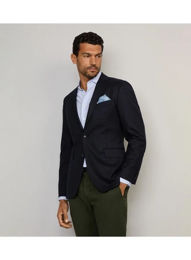 Hackett  Solid Single Breasted Blazer for Men | Best Price UAE