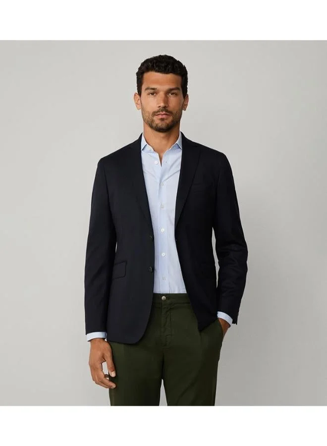 Solid Single Breasted Blazer