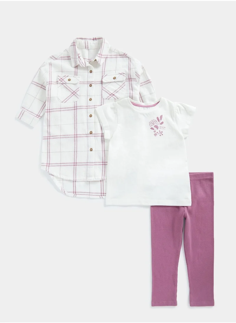 كالفن كلاين جينز Kids Bold Institutional Logo Shirt T-shirt and Pant set