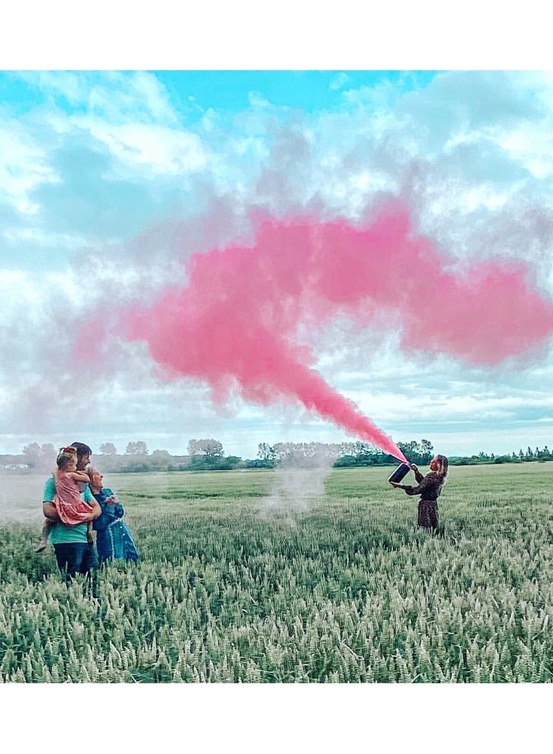 Shreeji Gender Reveal Color Blaster | Gender Reveal Party | Party Events (1 kg, Pink color in Black Cylinder) - Image 3